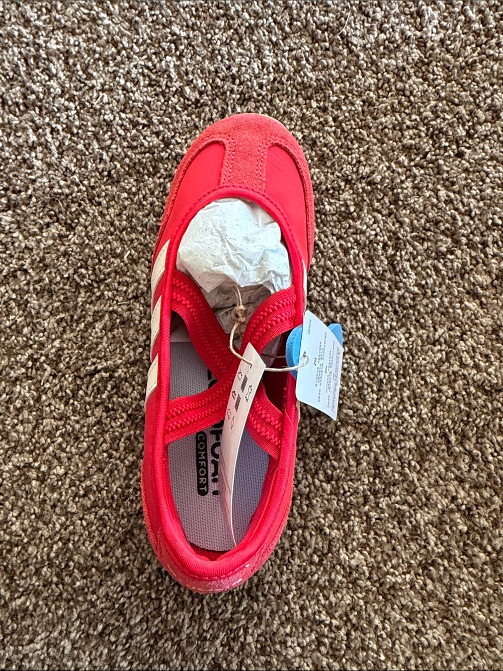 adidas Barreda Mary Jane Red Sneaker Size 5